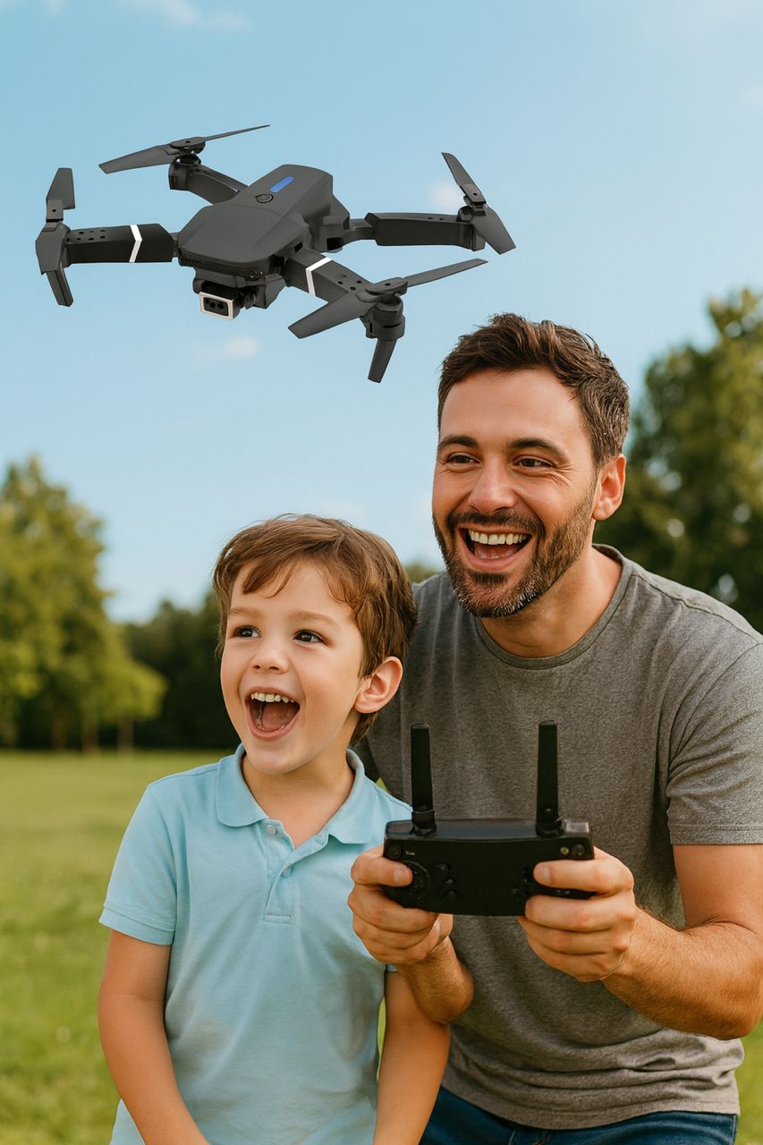 Drone Pliable Haute Performance – Double Batterie & Caméra HD Stabilisée