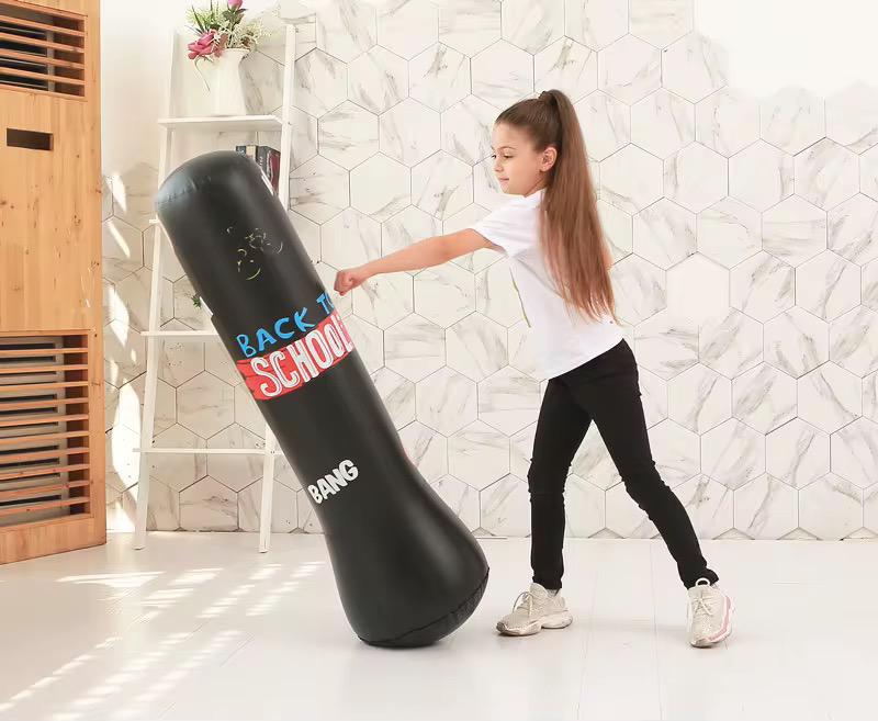 🥊 Kit de Boxe Gonflable Enfant 3 A 10ans taille 1.20M